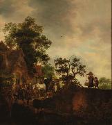 Travellers Halting at an Inn Isaac van Ostade